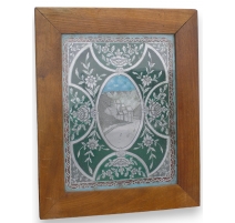 Corbeille carrée ajourée en argent 800