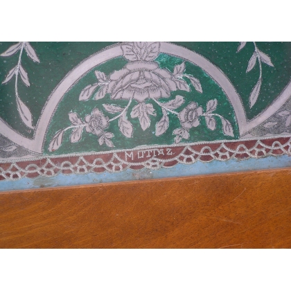 Gravure sur métal polychrome "Château  sur Moinat SA  - Antiquités décoration -  Gravures, Lithos