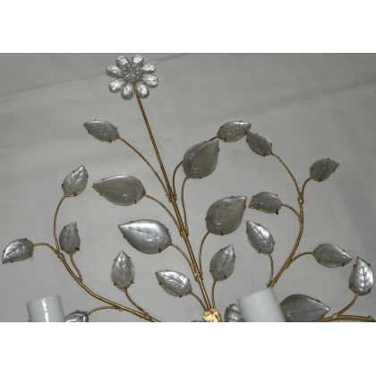  Applique "Bouquet" à 3 lumières en fer sur  Moinat SA  - Antiquités décoration