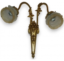 Miroir Louis-Philippe en bois doré (abimé)