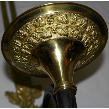 ‘Hunting Horn’ wall light in gilded bronze by Moinat SA – Antiques and decorative items