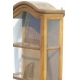 Vitrine à pendules, en noyer avec 1 porte