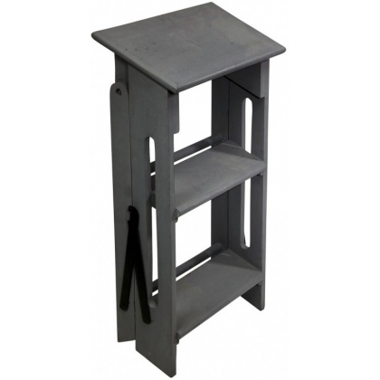 3-step ladder in lacquered mango wood from Moinat SA – Antiques and home décor