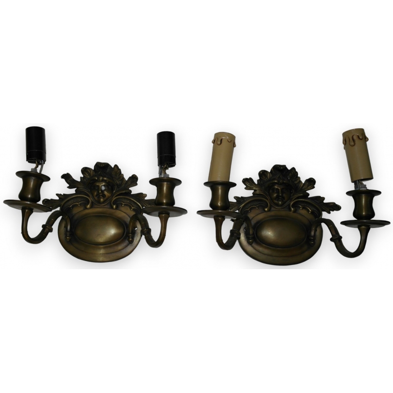 Paire d'appliques style Louis XIV en