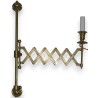 Extendable brass wall light at  Moinat SA  - Antiques and home décor