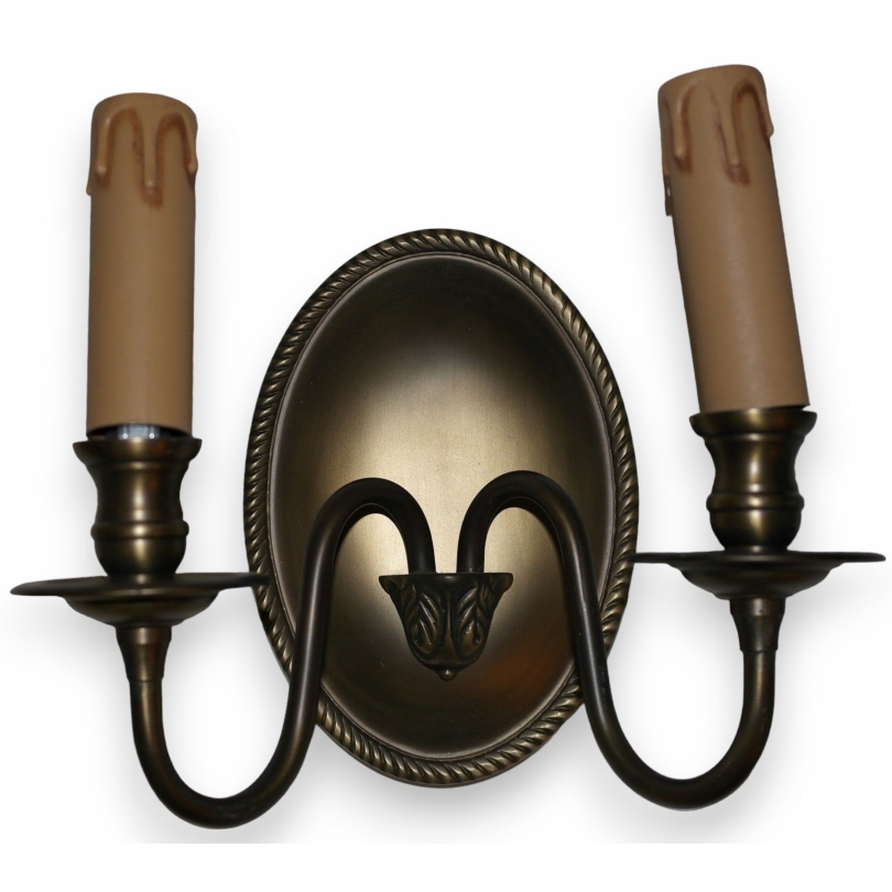  Applique style Directoire ovale à 2 lumières sur  Moinat SA  - Antiquités décoration