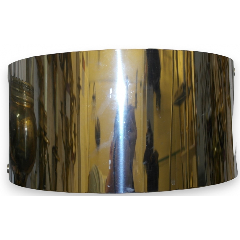 Chrome-plated metal half-moon wall light by Moinat SA – Antiques and home décor
