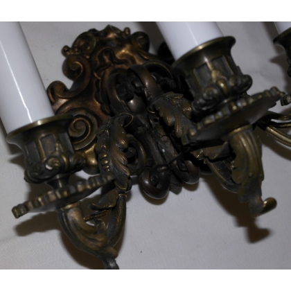  Paire d'appliques style Régence à 3 sur  Moinat SA  - Antiquités décoration