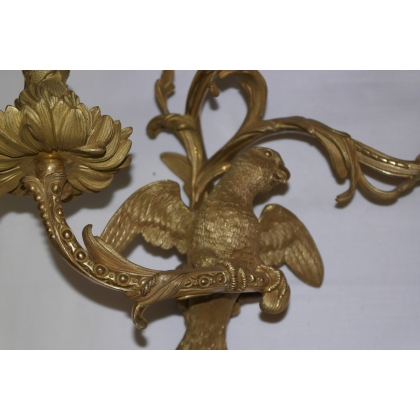Pair of "Perroquet" wall lights, set of 3, by Moinat SA – Antiques and home décor