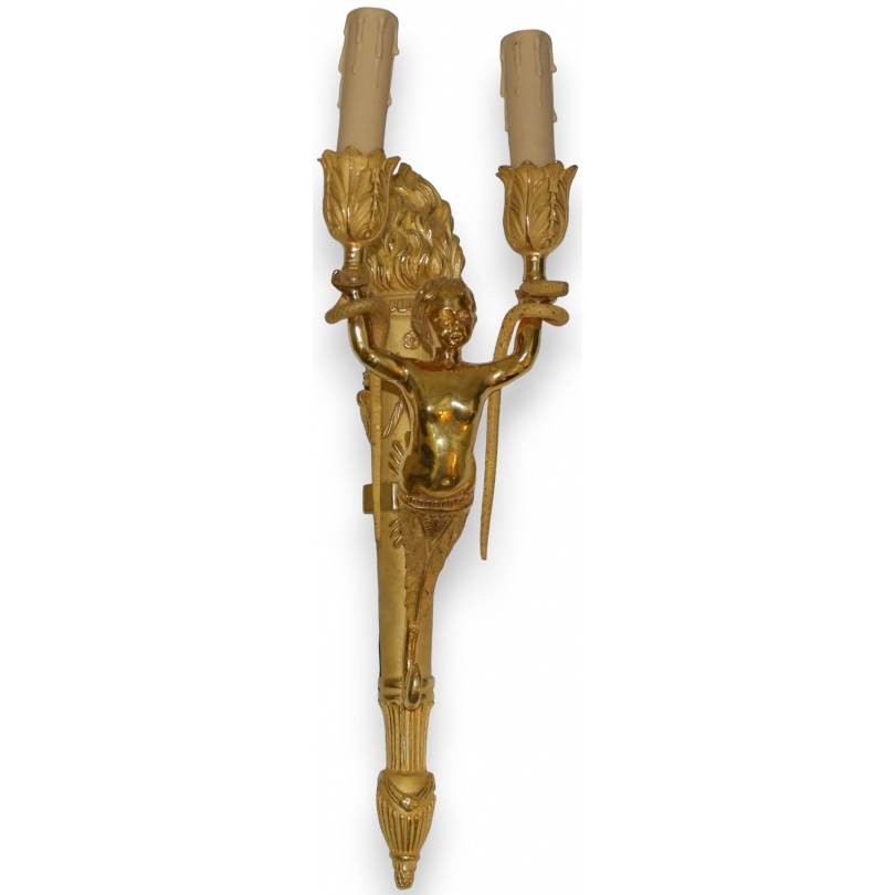 "Cherub and Snakes" wall light (set of 2) by Moinat SA – Antiques and decorative items