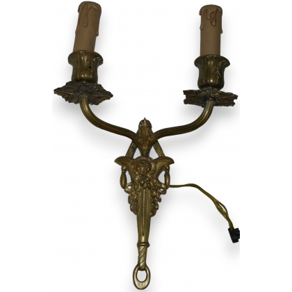 Louis XV-style bronze wall light, pair, by Moinat SA – Antiques and home décor