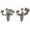 Pair of Louis XV-style wall lights with 6 arms by Moinat SA – Antiques and home décor