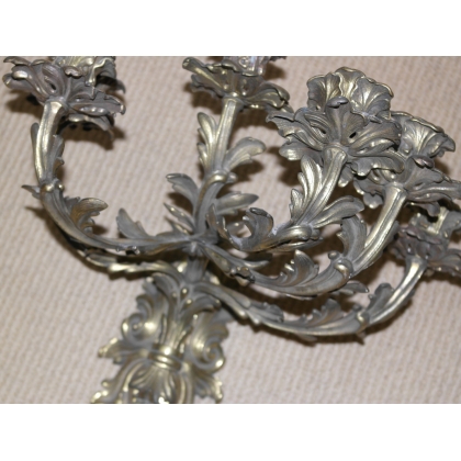 Pair of Louis XV-style wall lights with 6 arms by Moinat SA – Antiques and home décor