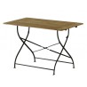  Table pliante rectangulaire en teck et sur  Moinat SA  - Antiquités décoration