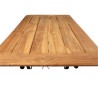  Table pliante rectangulaire en teck et sur  Moinat SA  - Antiquités décoration