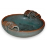 Vide poche turquoise de la Poterie du