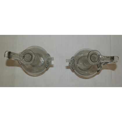 Pair of hand-blown glass jugs by Moinat SA – Antiques and home décor