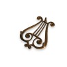 Lyre-shaped iron rest at  Moinat SA  - Antiques and home décor