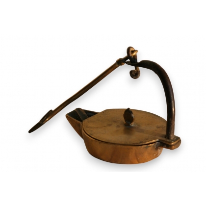 Lampe à huile de mineur de pierre.