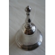Petite cloche en métal argenté