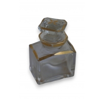 Flacon en cristal avec filet doré
