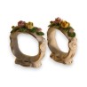 Pair of floral napkin rings by Moinat SA – Antiques and home décor