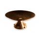 Coupe Art Déco en argent et émail brun