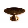 Coupe Art Déco en argent et émail brun