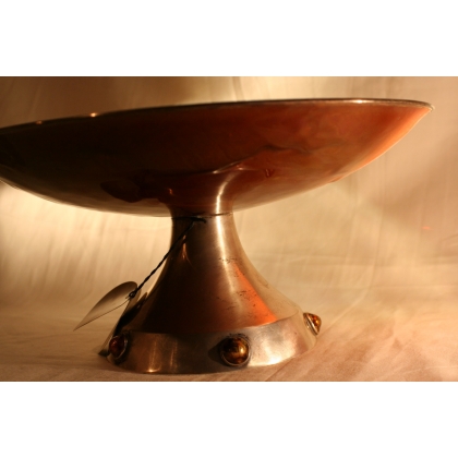  Coupe Art Déco en argent et émail brun sur  Moinat SA  - Antiquités décoration