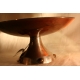 Coupe Art Déco en argent et émail brun