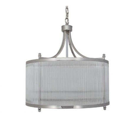 Suspension ronde \"Calto\" en nickel