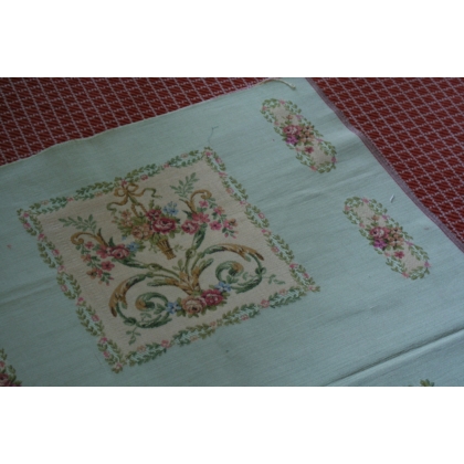 Tapisserie pour fauteuil style Louis