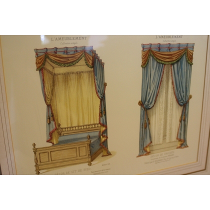 Gravure "L'ameublement" par D. GUILMARD  sur Moinat SA  - Antiquités décoration -  Gravures, Lithos