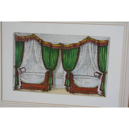 Gravure ''Chelsea interiors''  sur Moinat SA  - Antiquités décoration -  Gravures, Lithos