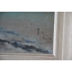 Huile sur toile "Venise" monogrammée EI