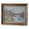 Paintings | Oil on canvas, ‘L’Aubonne’, signed CHINET Moinat SA  – Antiques and home décor