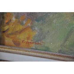 Paintings | Oil on canvas, ‘L’Aubonne’, signed CHINET Moinat SA  – Antiques and home décor