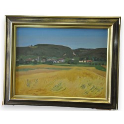 Huile sur toile \"La moisson\" (Bursins)