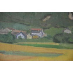 Paintings | Oil on canvas ‘The Harvest’ (Bursins) Moinat SA  – Antiques and home décor