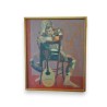 Paintings | Oil on canvas, ‘L’Arlequin’, signed Moinat SA  – Antiques and home décor