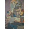 Paintings | Oil on canvas, ‘L’Arlequin’, signed Moinat SA  – Antiques and home décor