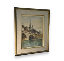 Tableau "Bretigny-sur-Morrens" signé STAUFFER