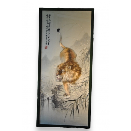  Tableau chinois en broderie Suzhou de sur  Moinat SA  - Antiquités décoration