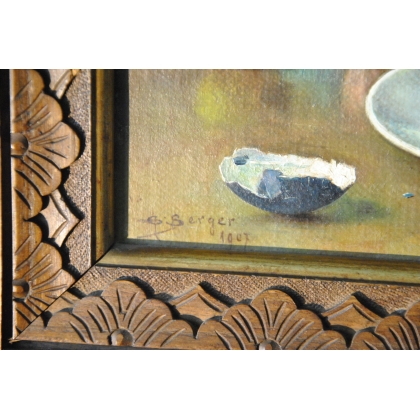 Paintings | Oil on canvas: ‘Easter Still Life’ by Moinat SA  – Antiques and home décor