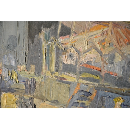Paintings | Oil on canvas: ‘The Bienne Carousel’ Moinat SA  – Antiques and home décor