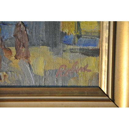 Paintings | Oil on canvas: ‘The Bienne Carousel’ Moinat SA  – Antiques and home décor