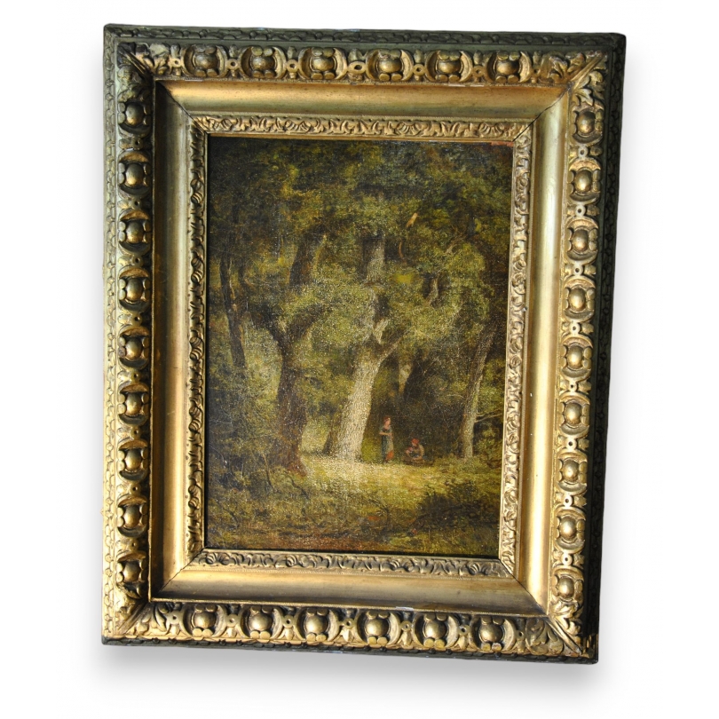 Paintings | Oil on canvas "Under the Trees", Le Moinat SA – Antiques and home décor