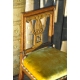 Chaise miniature style Empire, couvert