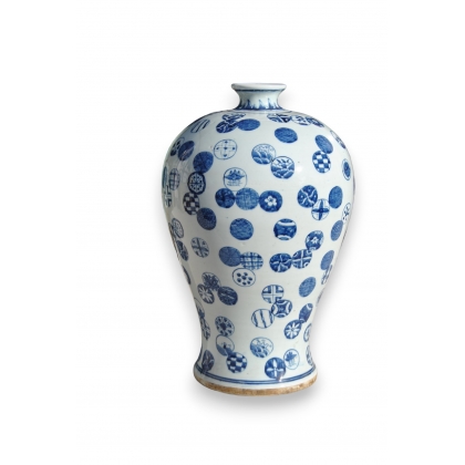  Jarre en porcelaine de Meiping avec sur  Moinat SA  - Antiquités décoration