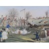 Gravure "St Albans Steeple chase",  sur Moinat SA  - Antiquités décoration -  Gravures, Lithos